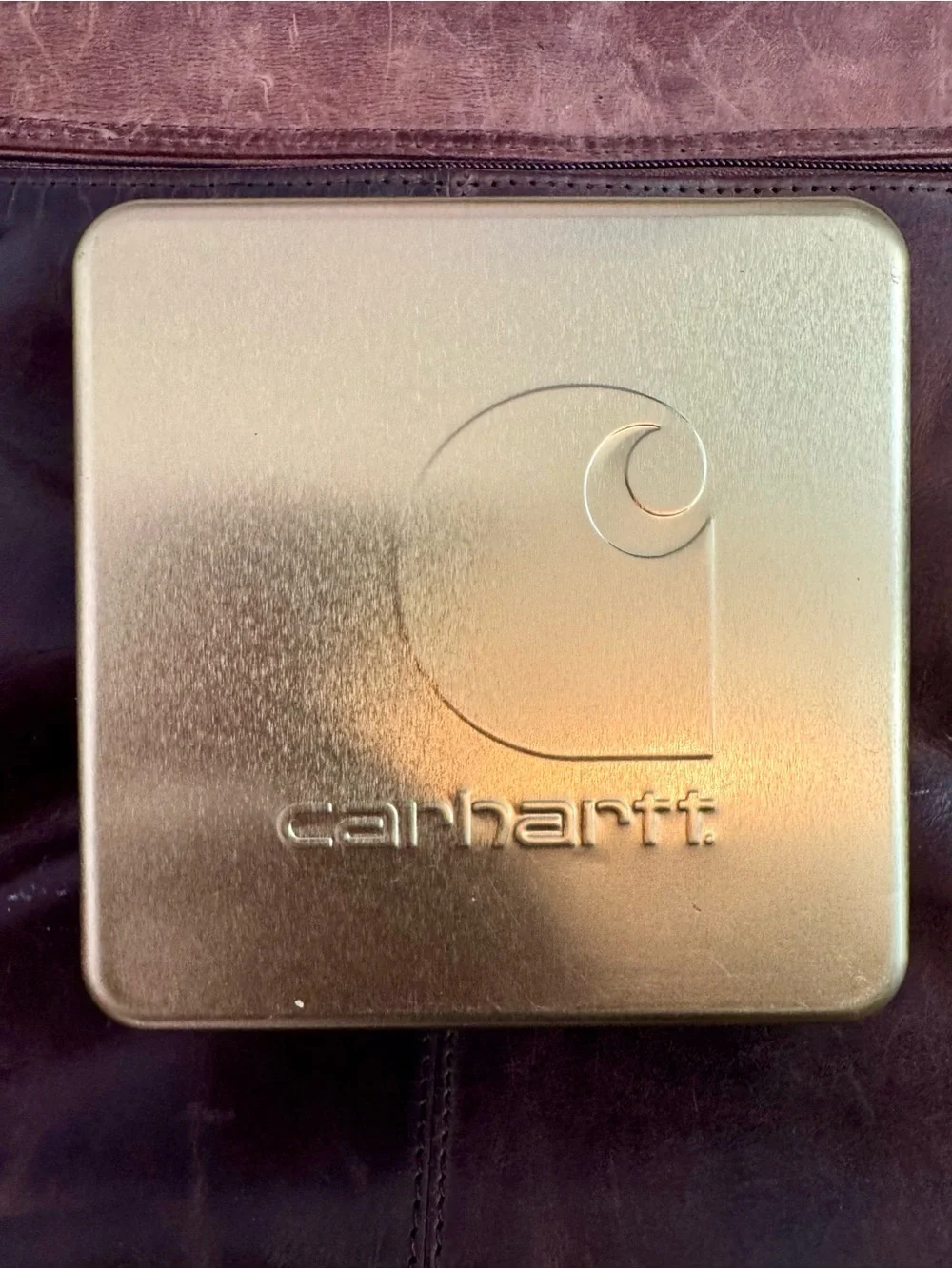 Carhartt Saddle Leather Front Pocket Wallet. Black. NWT